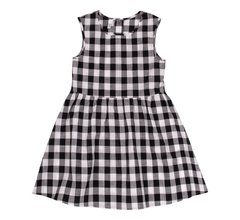 ПЛ349 Сукня тканина сорочечна, р.104 колірY11 Чорний, Білий, Малюнок